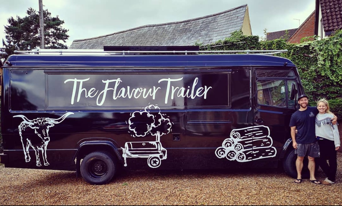 The first Flavour Trailer, hand-painted with the flavour trailer logo