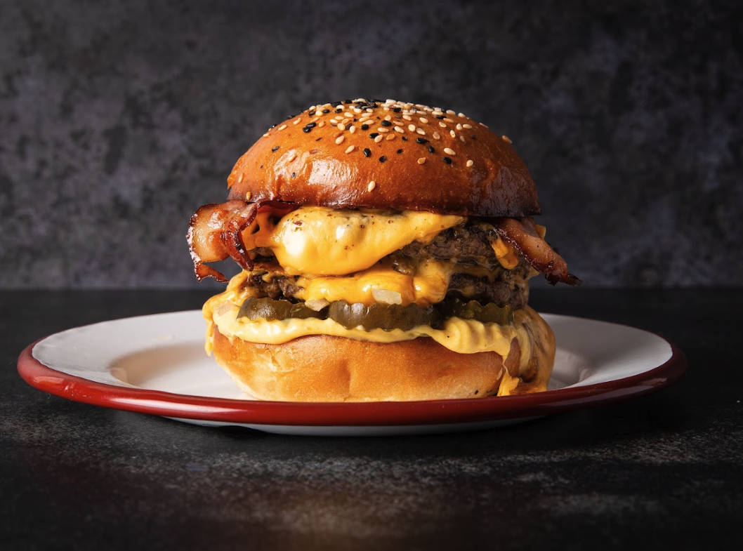 A Flavour Trailer burger on our freshly baked bun